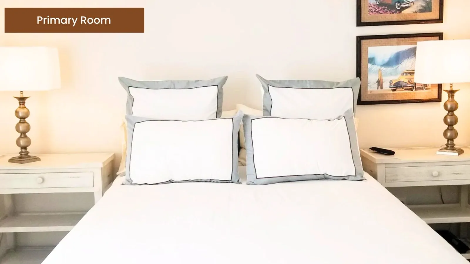 Bedroom furnished for a restful extended stay
